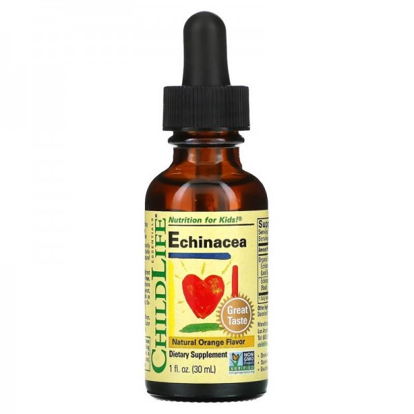 ChildLife Essentials, Essentials, эхинацея, со вкусом натурального апельсина, 30 мл (1 жидк. унция)
