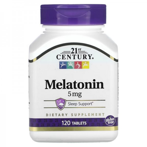 21st Century, Melatonin, 5 mg, 120 Tablets