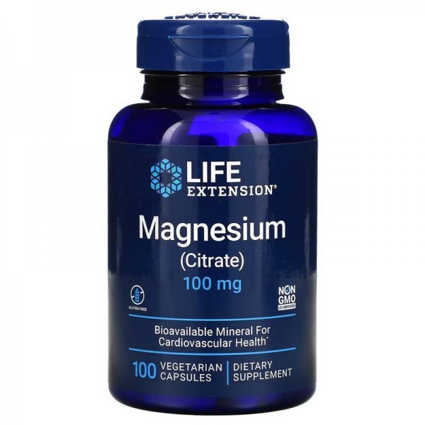 Life Extension, Magnesium (Citrate), 100 mg, 100 Vegetarian Capsules