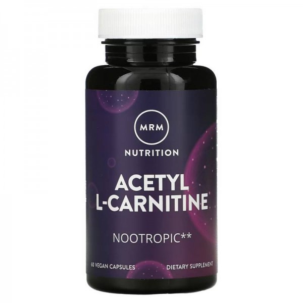MRM Nutrition, Nutrition, ацетил-L-карнитин, 60 веганских капсул